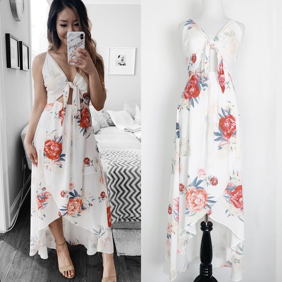 Dash of Pink Dresses & Skirts - Asymmetrical Front Tie Goddess Dress